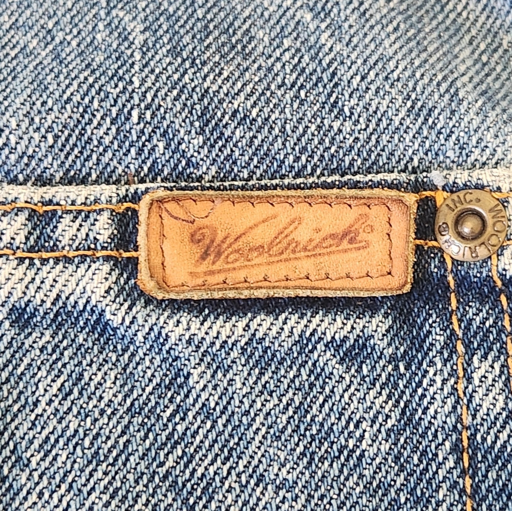 Vintage Mens Woolrich Denim Jacket Barn Coat Sz Small Made In USA No Liner READ - Picture 5 of 13